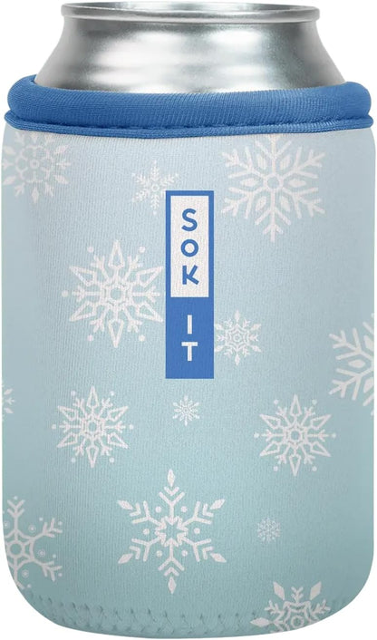 CanSok Sleeve for Beer & Soda Insulated Neoprene Cover (Ocean Oasis, 12oz Can Sleeve) - Colors E