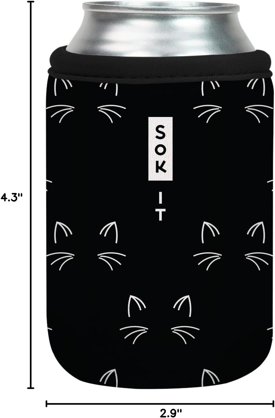 CanSok Sleeve for Beer & Soda Insulated Neoprene Cover (Ocean Oasis, 12oz Can Sleeve) - Colors E