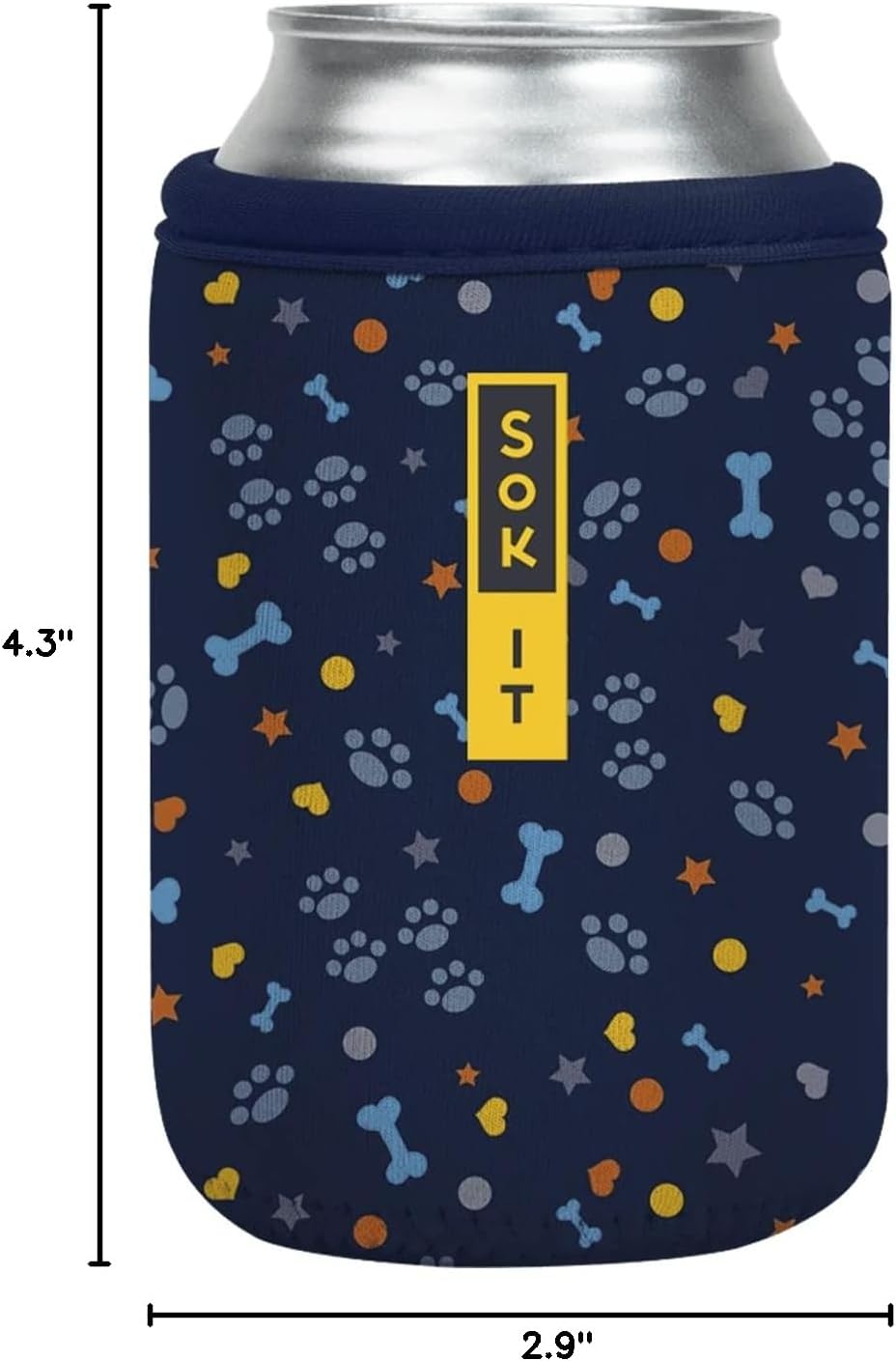 CanSok Sleeve for Beer & Soda Insulated Neoprene Cover (Ocean Oasis, 12oz Can Sleeve) - Colors E