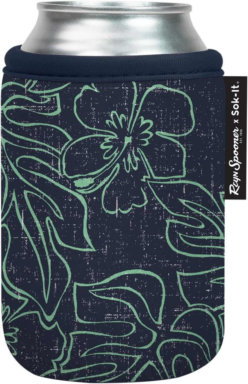 CanSok Sleeve for Beer & Soda Insulated Neoprene Cover (Ocean Oasis, 12oz Can Sleeve) - Colors E