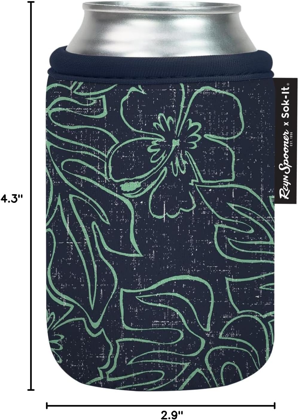 CanSok Sleeve for Beer & Soda Insulated Neoprene Cover (Ocean Oasis, 12oz Can Sleeve) - Colors E