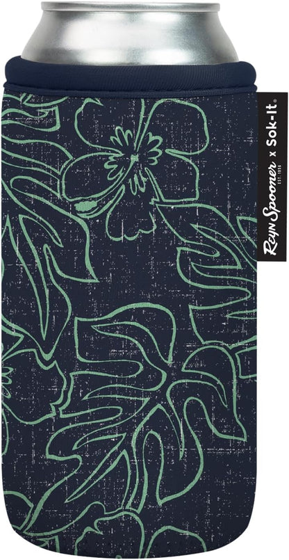 CanSok Sleeve for Beer & Soda Insulated Neoprene Cover (Ocean Oasis, 12oz Can Sleeve) - Colors E
