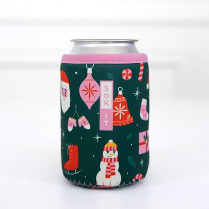 CanSok Sleeve for Beer & Soda Insulated Neoprene Cover (Ocean Oasis, 12oz Can Sleeve) - Colors E