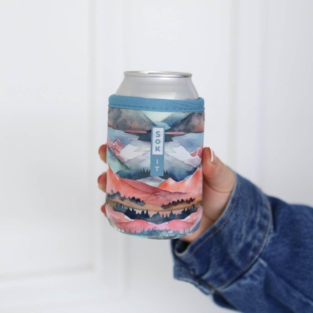 CanSok Sleeve for Beer & Soda Insulated Neoprene Cover (Ocean Oasis, 12oz Can Sleeve) - Colors E