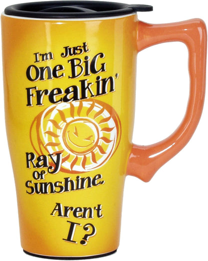12569 Cardinal Travel Mug, 16 Oz, Ceramic