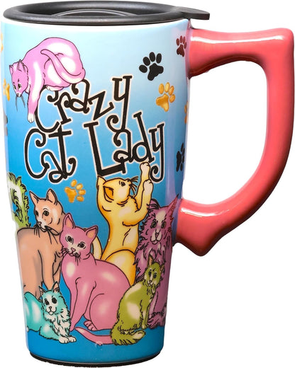 12569 Cardinal Travel Mug, 16 Oz, Ceramic