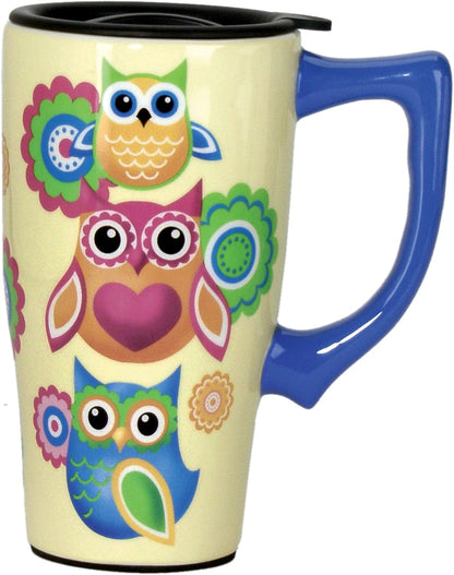 12569 Cardinal Travel Mug, 16 Oz, Ceramic