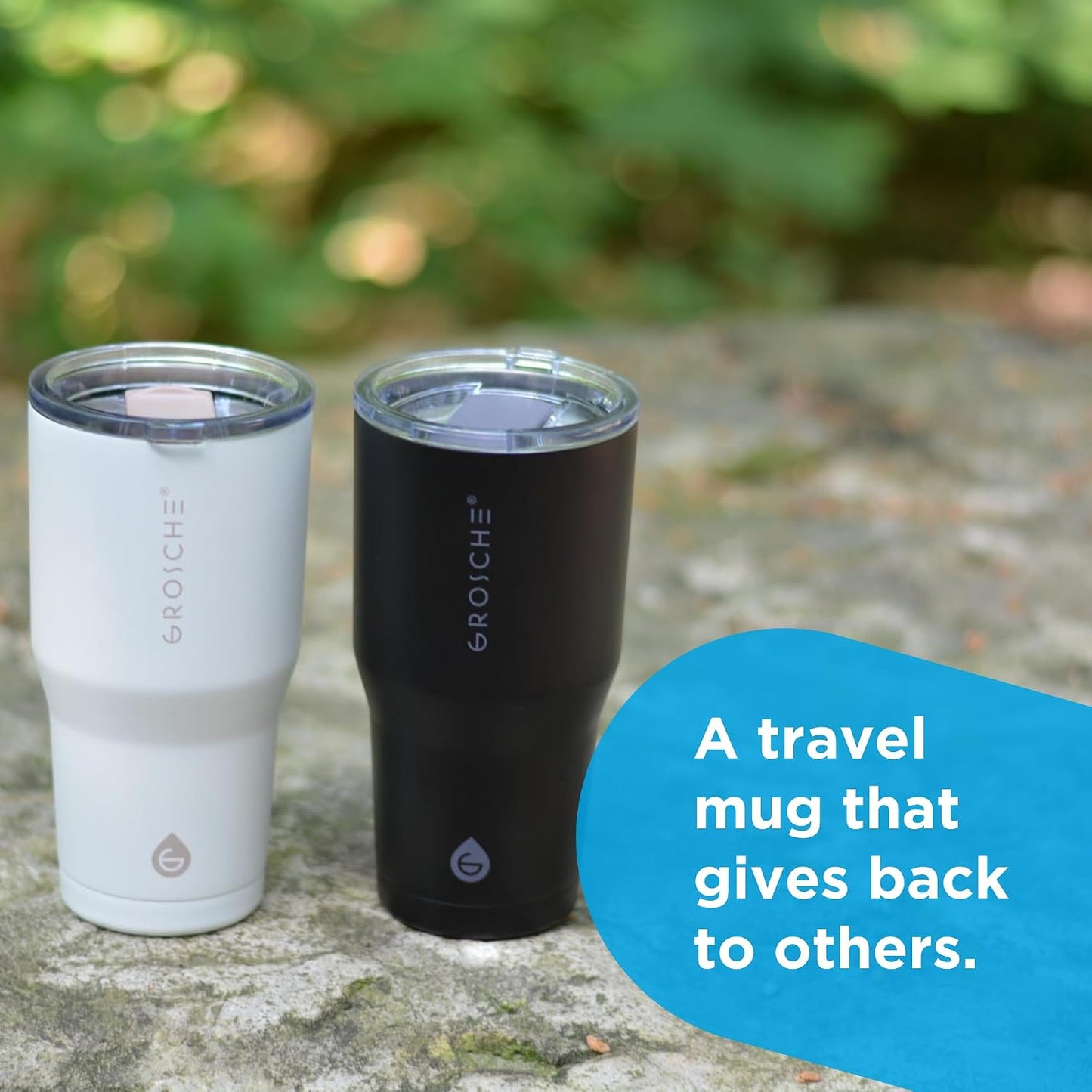 Yukon Triple Insulated Coffee Travel Mug with Lid, 20oz Cream White | Sturdy Stainless Steel Mug Keeps Drinks Cold Up To 8 Hours Or Hot Up To 4 Hours With Removable Slider Lid And Dishwasher Safe