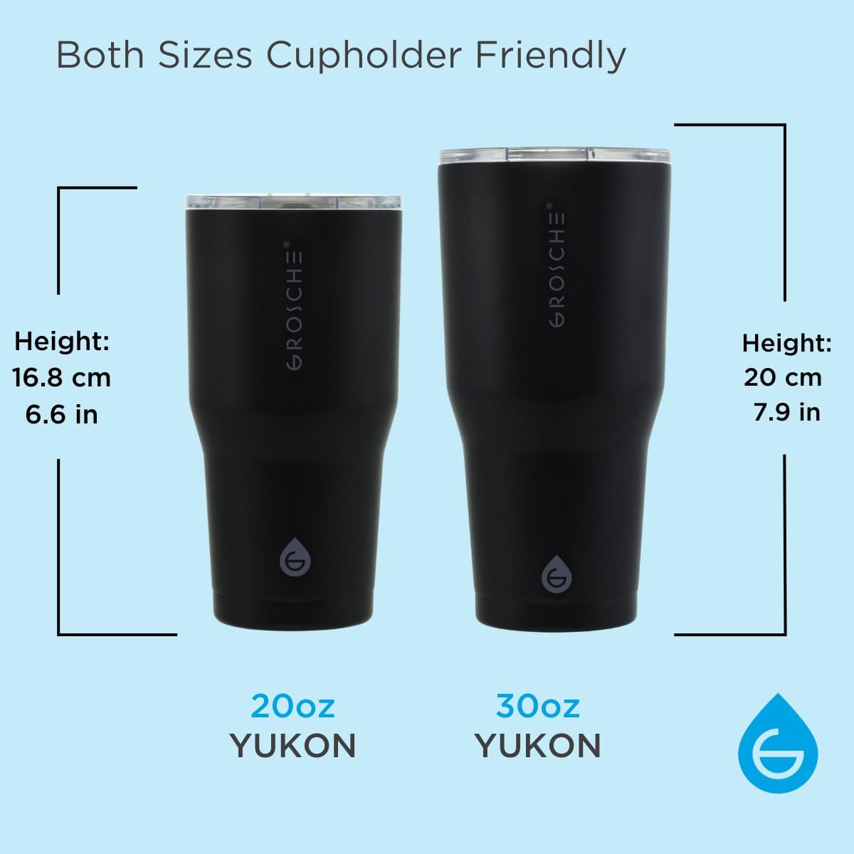 Yukon Triple Insulated Coffee Travel Mug with Lid, 20oz Cream White | Sturdy Stainless Steel Mug Keeps Drinks Cold Up To 8 Hours Or Hot Up To 4 Hours With Removable Slider Lid And Dishwasher Safe