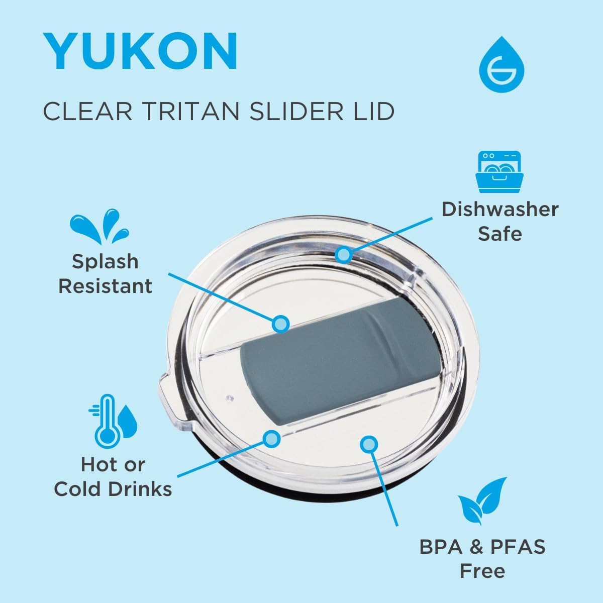 Yukon Triple Insulated Coffee Travel Mug with Lid, 20oz Cream White | Sturdy Stainless Steel Mug Keeps Drinks Cold Up To 8 Hours Or Hot Up To 4 Hours With Removable Slider Lid And Dishwasher Safe
