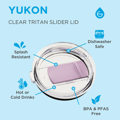 Yukon Triple Insulated Coffee Travel Mug with Lid, 20oz Cream White | Sturdy Stainless Steel Mug Keeps Drinks Cold Up To 8 Hours Or Hot Up To 4 Hours With Removable Slider Lid And Dishwasher Safe