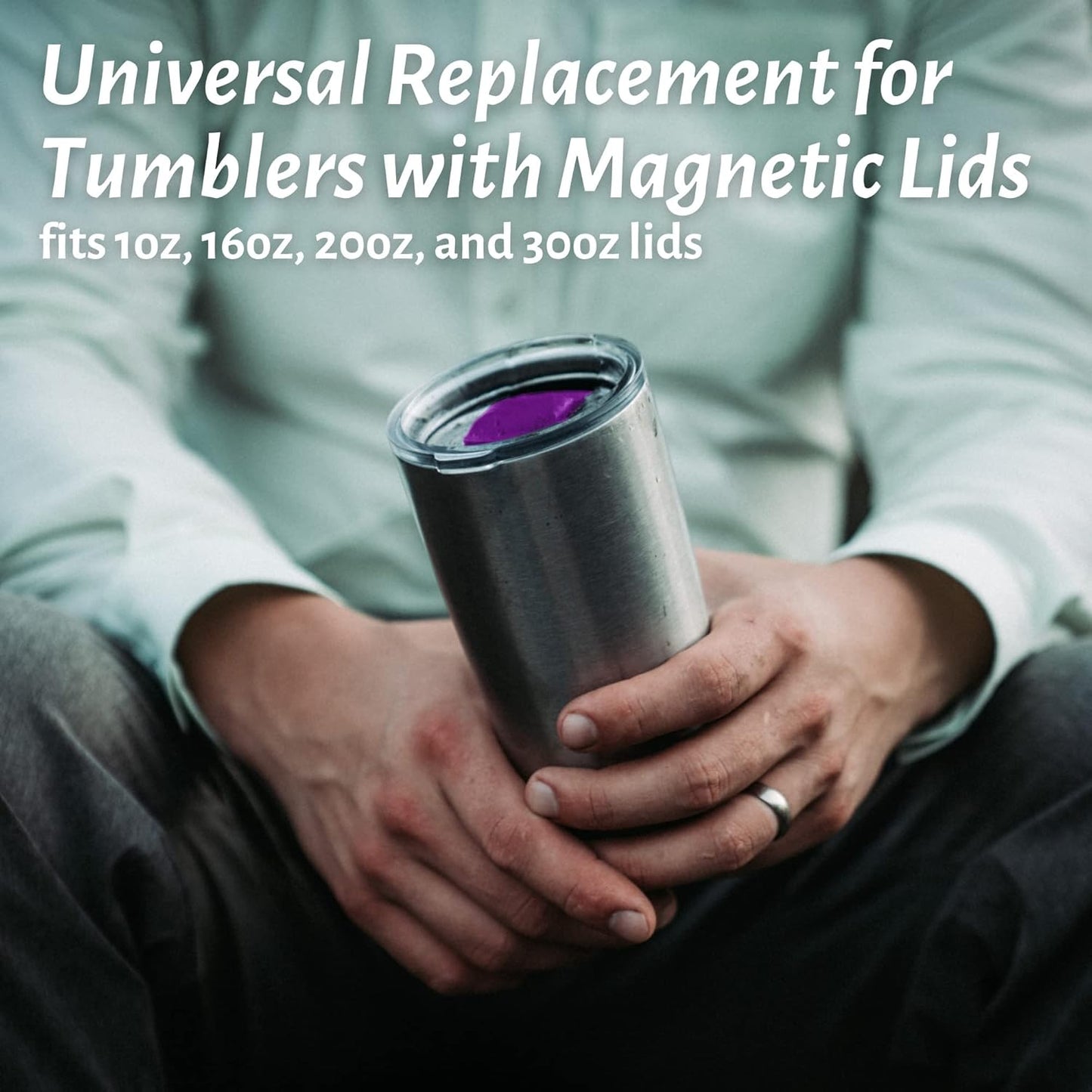 Magnetic Slider Replacement for Yeti Tumblers | 3 Pack Magnetic Lid Sliders, Compatible with 10oz, 16oz, 20oz, 26oz, 30oz Yeti Cups | Durable, Reusable, Colorful, Easy Snap-In Installation