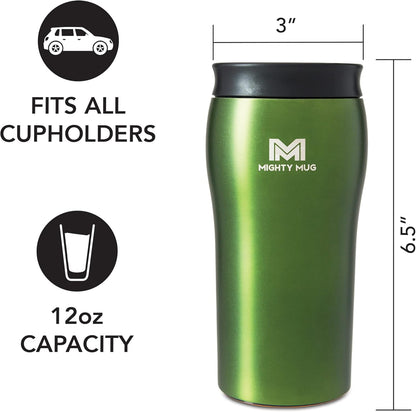 Mighty Mug | The Untippable Mug | Grips When Hit, Lifts for Sips | Insulated Stainless Steel Tumbler | Cupholder Friendly | Gifts for Women Men All | Leakproof | 6 Hour Hot / 24 Cold | 16oz | Teal