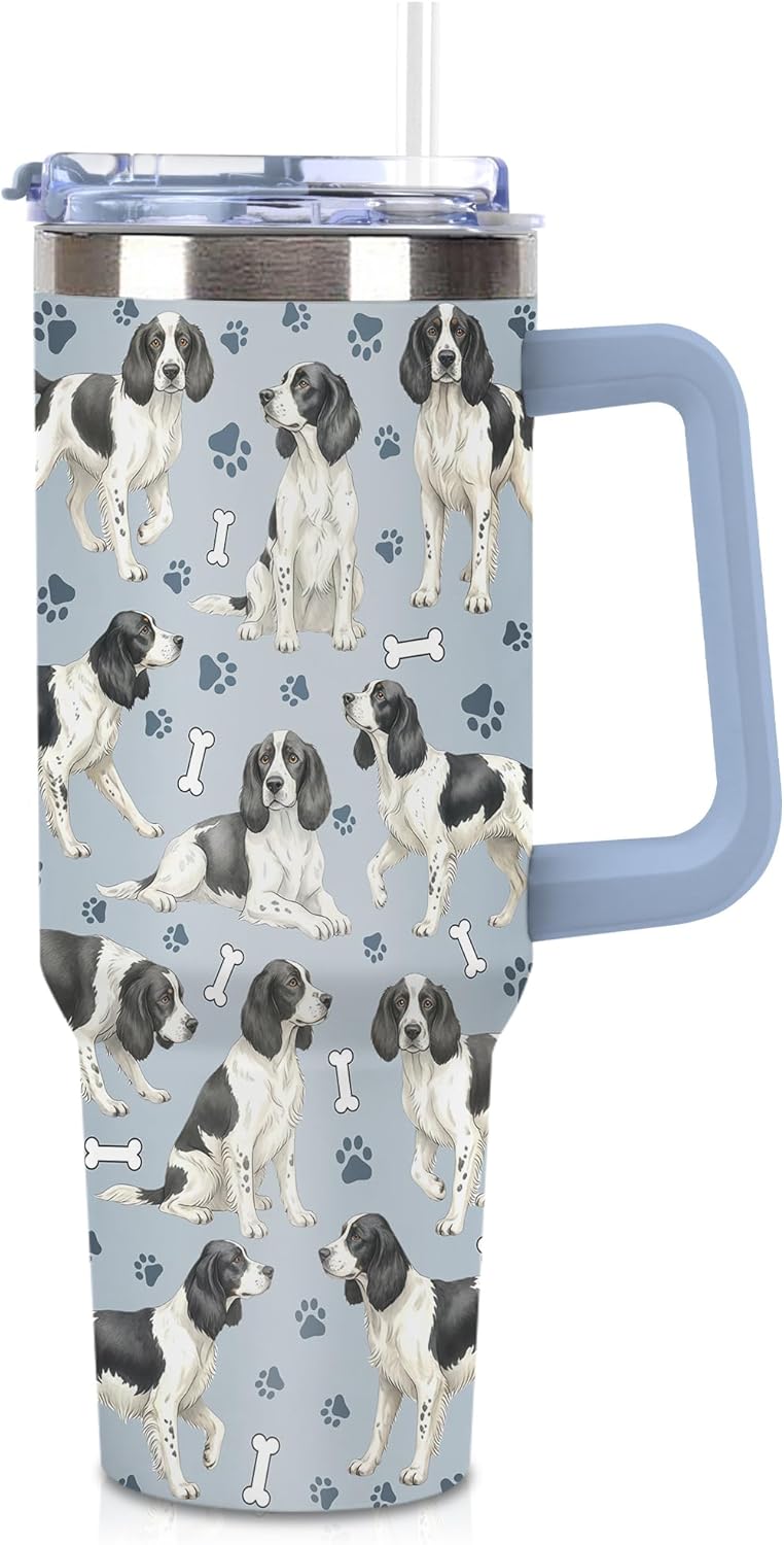 Beagle Gifts for Women Men, 40oz Stainless Steel Insulated Tumbler Travel Cup Mug, Funny and Unique Beagle Gifts for Dog Lover - Colors A