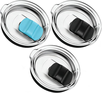 30 oz Tumbler Lid, Replacement Lids Compatible for YETI 30/32 oz Tumbler, 14 oz Mug and 35 oz Straw Mug, 2 Pack Travel Spill Proof Cup Lids Covers with Magnetic Slider Switch, BPA Free