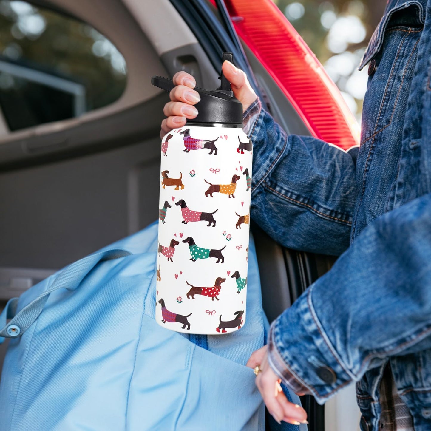 32 oz Pickleball Insulated Water Bottle with Straw - Pickleball Gym Hiking Sports Coffee Mug | Perfect Pickleball Gifts for Women, Pickleball Decor Accessories