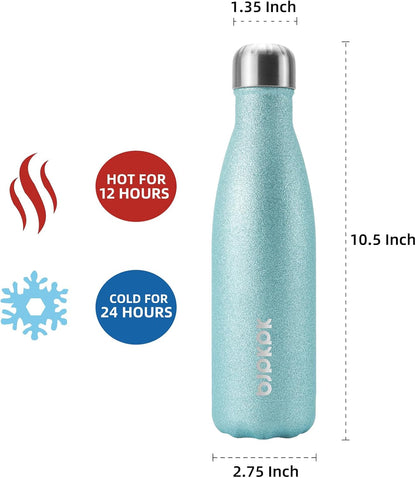 BJPKPK Insulated Water Bottle 12oz Small Stainless Steel Water Bottles Reusable Metal Thermal Keep Cold and Hot,Dreamy Purple - Colors B