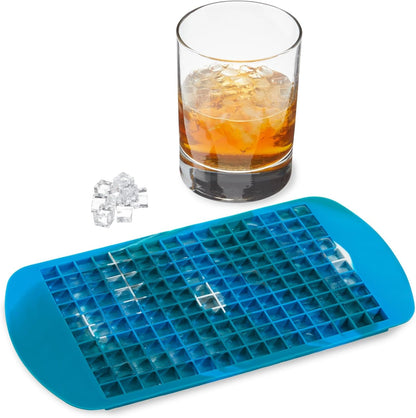 Host Ice Cube Tray, Makes Four 5-Inch Long Cubes, Durable Silicone Trays with Easy Release Design, Perfect for Water Bottles and Highball Glasses, Home Bar Accessories, Set of 1, Marble