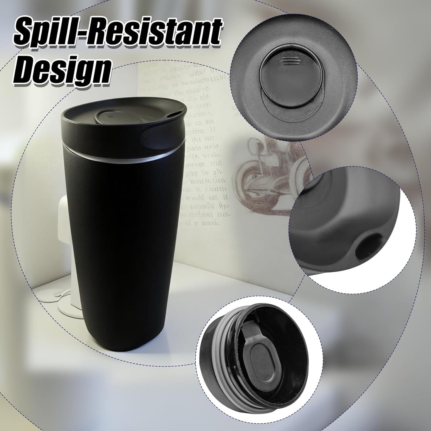 Replacement Slider Lid for Owala SmoothSip 20oz & 12oz, Top Cover Compatible with Owala 24oz Coffee Tumbler, Coffee Travel Mugs Leakproof Accessories, BPA-Free (Black Cherry)