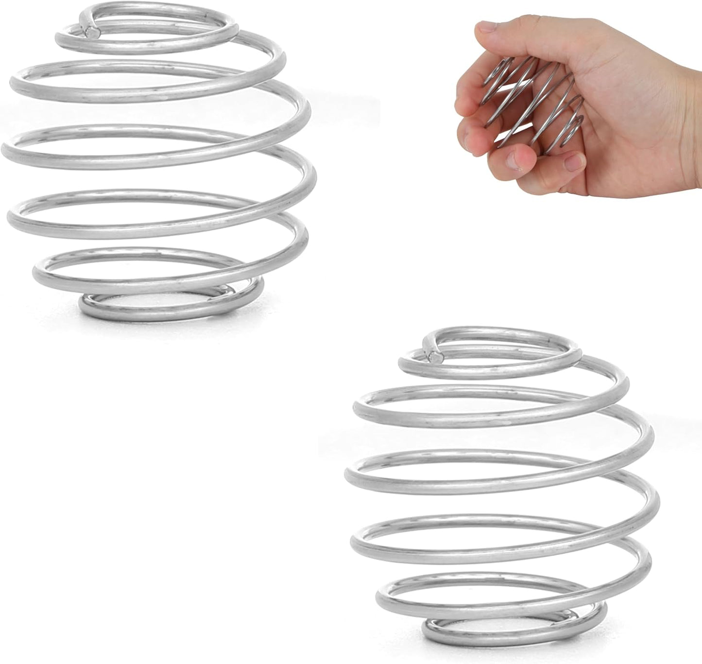 2 Pack Stainless Steel Shaker Ball for Protein Shakes, Wire Whisk Mixer Balls for Shaker Bottles, Fast & Smooth Mixing