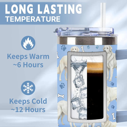 Beagle Gifts for Women Men, 40oz Stainless Steel Insulated Tumbler Travel Cup Mug, Funny and Unique Beagle Gifts for Dog Lover - Colors B