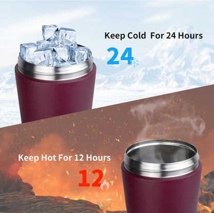 TOOFEEL Protein Shaker Bottle 20 oz - Double Walled Insulated Vacuum Cup for Protein Shakes, Keeps Cold/Hot, Metal Stainless Steel, Preworkout Gym