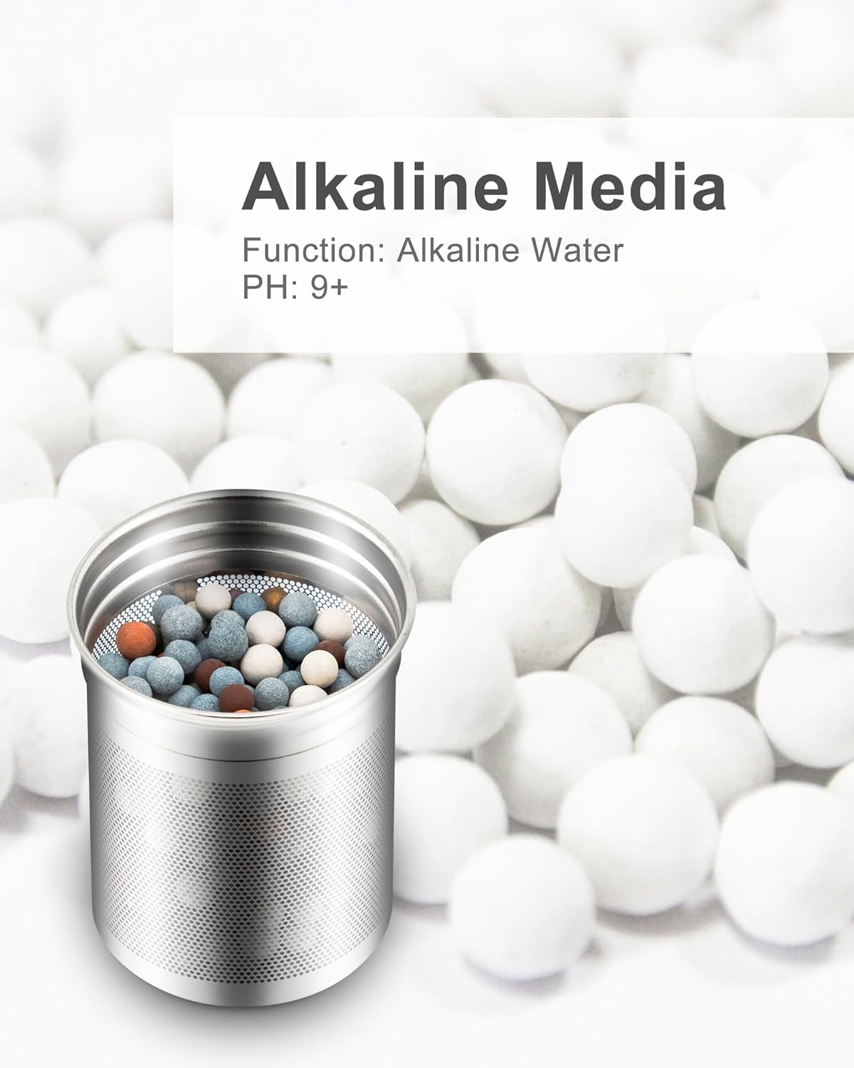 Filterelated 30oz Stainless Steel Portable Alkaline Filter Water Bottle, Creates Up to 9+ Ph of Quality Water, Sports Travel Water Bottle, Removes Water Impurities