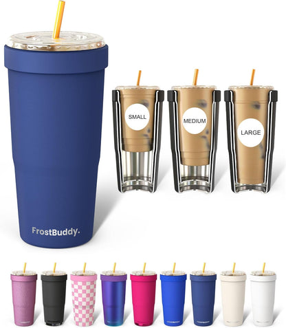 Frost Buddy Togo Buddy | 30 oz Stainless Steel Vacuum Insulated Tumbler | To Go Coffee Cup – Iced Coffee Cups, Iced Coffee Sleeve, Travel Mug, Thermal Cup for Hot & Cold Drinks, Dunkin Cup (Pencil) - Colors A