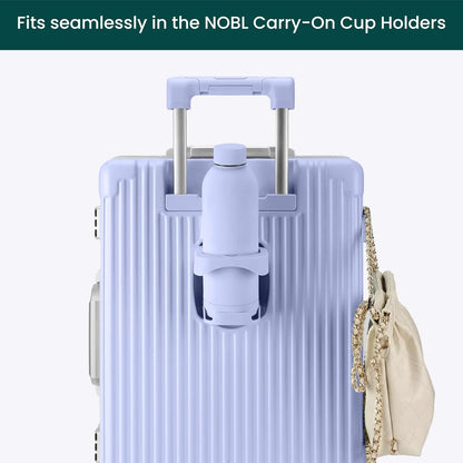 NOBL Stainless Steel Water Bottle,17 oz, 500 ml, Double Wall Vacuum Insulation, Sealed Bottle Keeps Drinks Cold 24 Hrs & Hot 12 Hrs, Leak Proof, Fits Noble Carry-On Cup Holder - Sand
