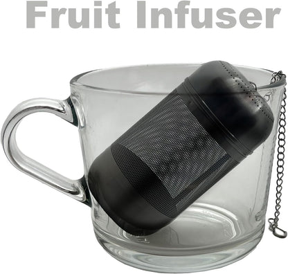 2PCS Fruit Infuser Insert,Flower Tea Infuser for Wide Mouth Water Bottles,Compatible with Stanley,Hydro Flask,Iron Flask, Takeya, ThermoFlask and Similar