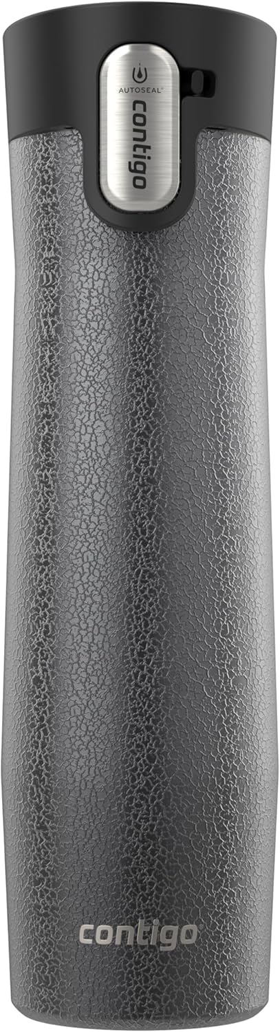 Contigo AUTOSEAL West Loop Vacuum-Insulated Stainless Steel Travel Mug with Easy-Clean Lid 12 oz Blueberry