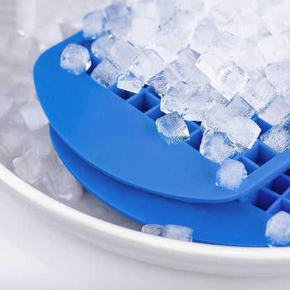 Mini Ice Cube Trays for Freezer 1 Pack — 160 Small Crushed Ice Cube Molds, BPA Free Food Grade Silicone, Easy Release Stackable Trays for Iced Coffee, Whiskey, Cocktail & Drinks