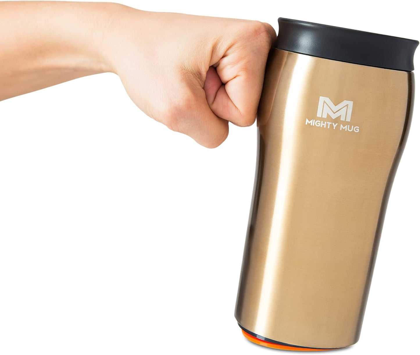 Mighty Mug | The Untippable Mug | Grips When Hit, Lifts for Sips | Insulated Stainless Steel Tumbler | Cupholder Friendly | Gifts for Women Men All | Leakproof | 6 Hour Hot / 24 Cold | 16oz | Teal