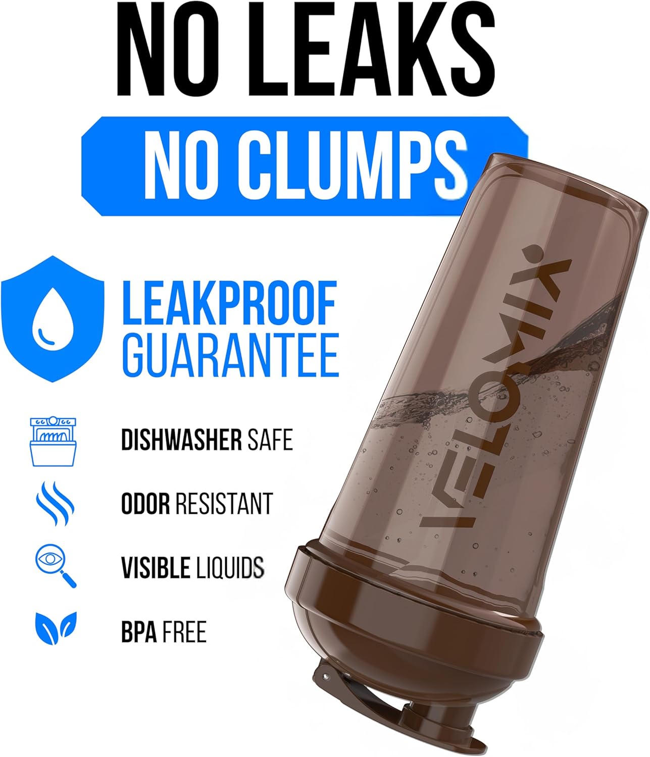 VELOMIX -4 PACK 28 Oz Protein Shaker Bottle for Protein Mixes - 4x Wire Whisk | Leak Proof Shaker Cups for Protein Shakes | Large, Stackable Protein Shaker Bottles Pack | Dishwasher Safe (Aqua Depths)