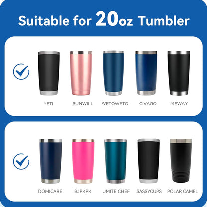 2 Pack 20 ozTumbler Lid for Yeti Rambler,Old Style Rtic and More Travel Mugs, Splash Proof Replacement Lid for 3.2" Inner Diameter Tumblers
