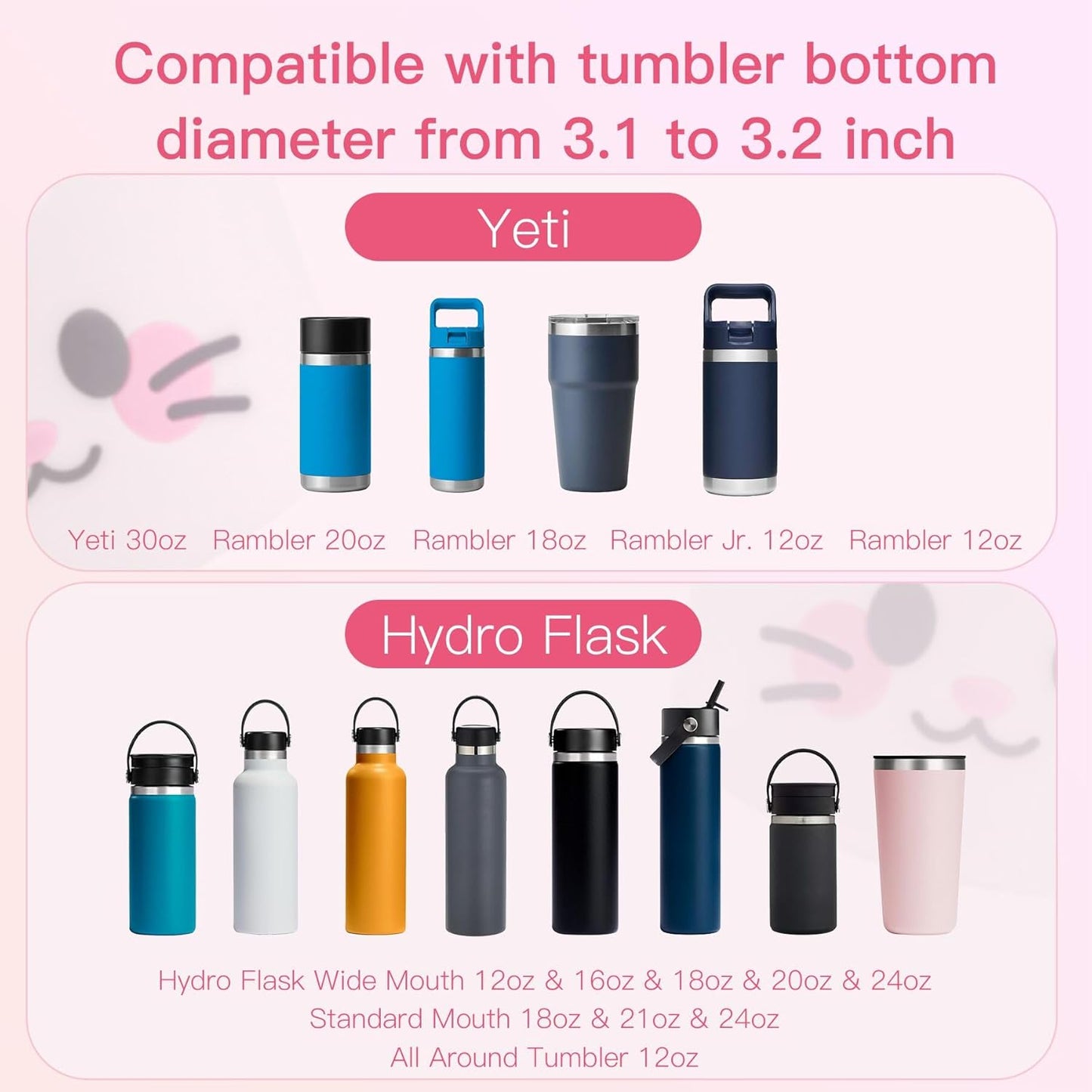 SEVENKA Silicone Boot for Stanley 40 30 oz Quencher Tumbler, IceFlow Water Bottle 30/20 oz, Cup Bottom Sleeve 3.1 inch Diameter