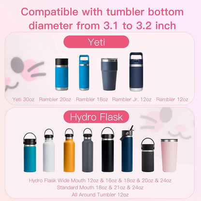 SEVENKA Silicone Boot for Stanley 40 30 oz Quencher Tumbler, IceFlow Water Bottle 30/20 oz, Cup Bottom Sleeve 3.1 inch Diameter