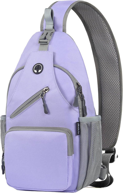 Javolto Sling Bag for Men Crossbody Backpack, Small Sling Backpack Mens Shoulder Bag, Casual Daypack Hiking Bag for Travel