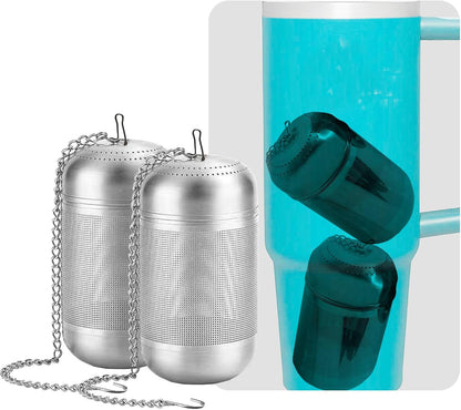 2PCS Fruit Infuser Insert,Flower Tea Infuser for Wide Mouth Water Bottles,Compatible with Stanley,Hydro Flask,Iron Flask, Takeya, ThermoFlask and Similar