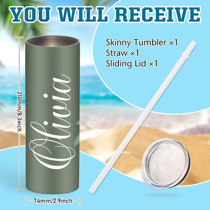 Girl Trip Gifts for Women, Personalized Girls Trip Tumblers with Name Text, Custom Beach Tumbler, Road Trips Vacation Cruise Cup with Lid and Straw, Bachelorette Party Girl Weekend Gift For Friend