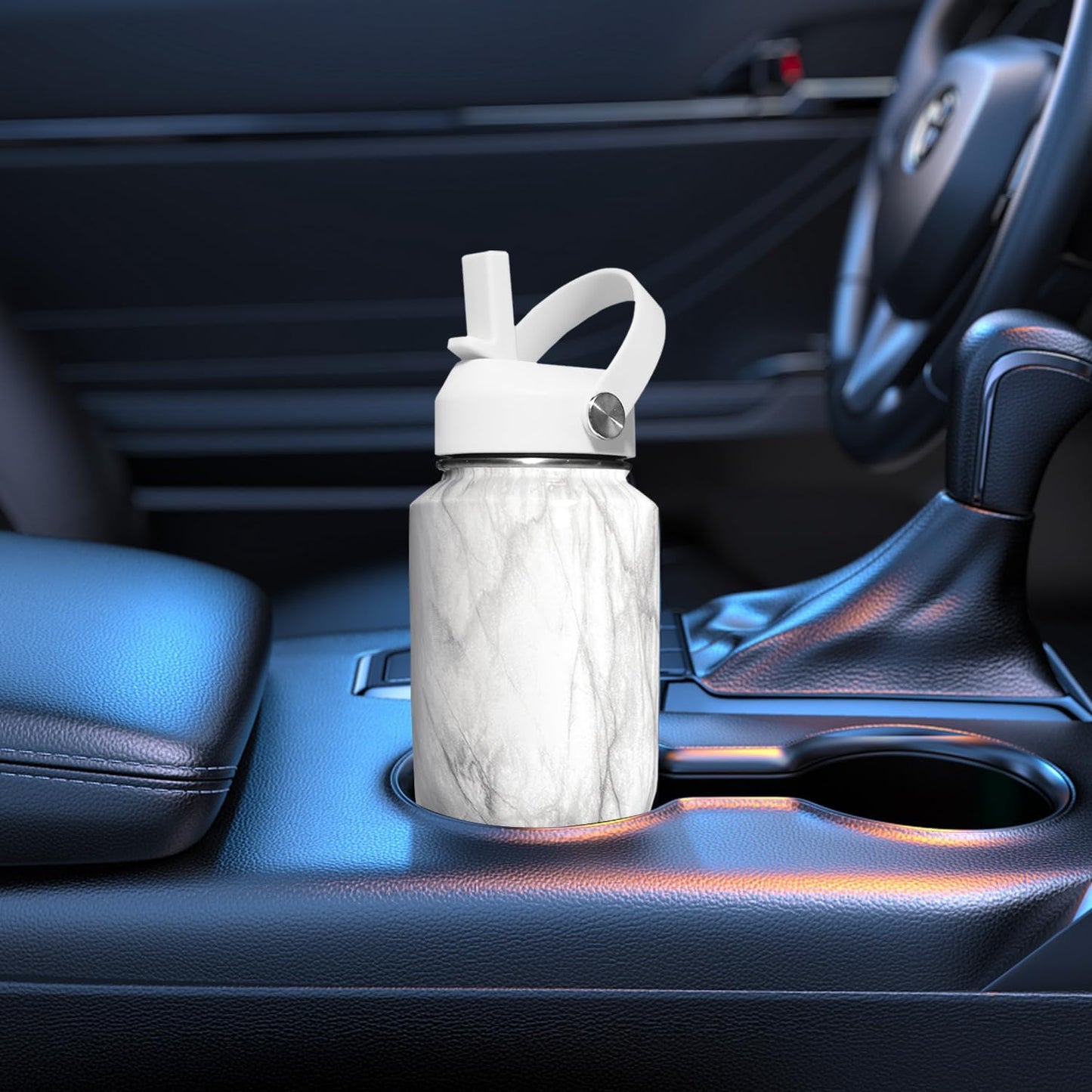 SENDESTAR 40oz Water Bottle Wide Mouth Stainless Steel Vacuum Insulated Double Wall with Straw Lids Fit in Any Car Cup Holder