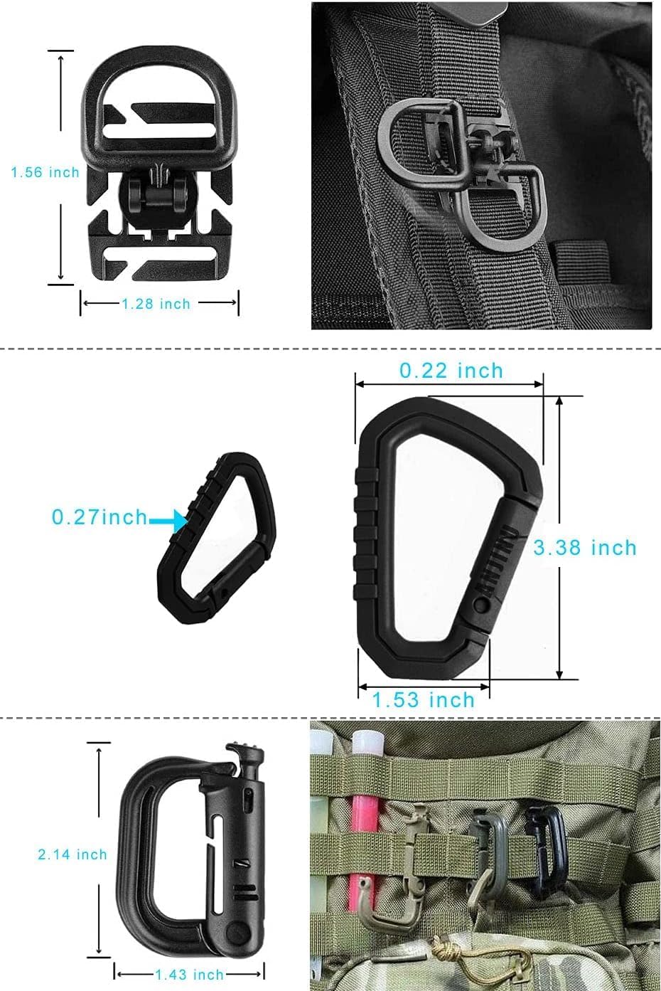 Molle Water Bottle Holder, Water Molle Attachments, Molle Water Bottle Pouch, Tactical Backpack Attachment Pouches