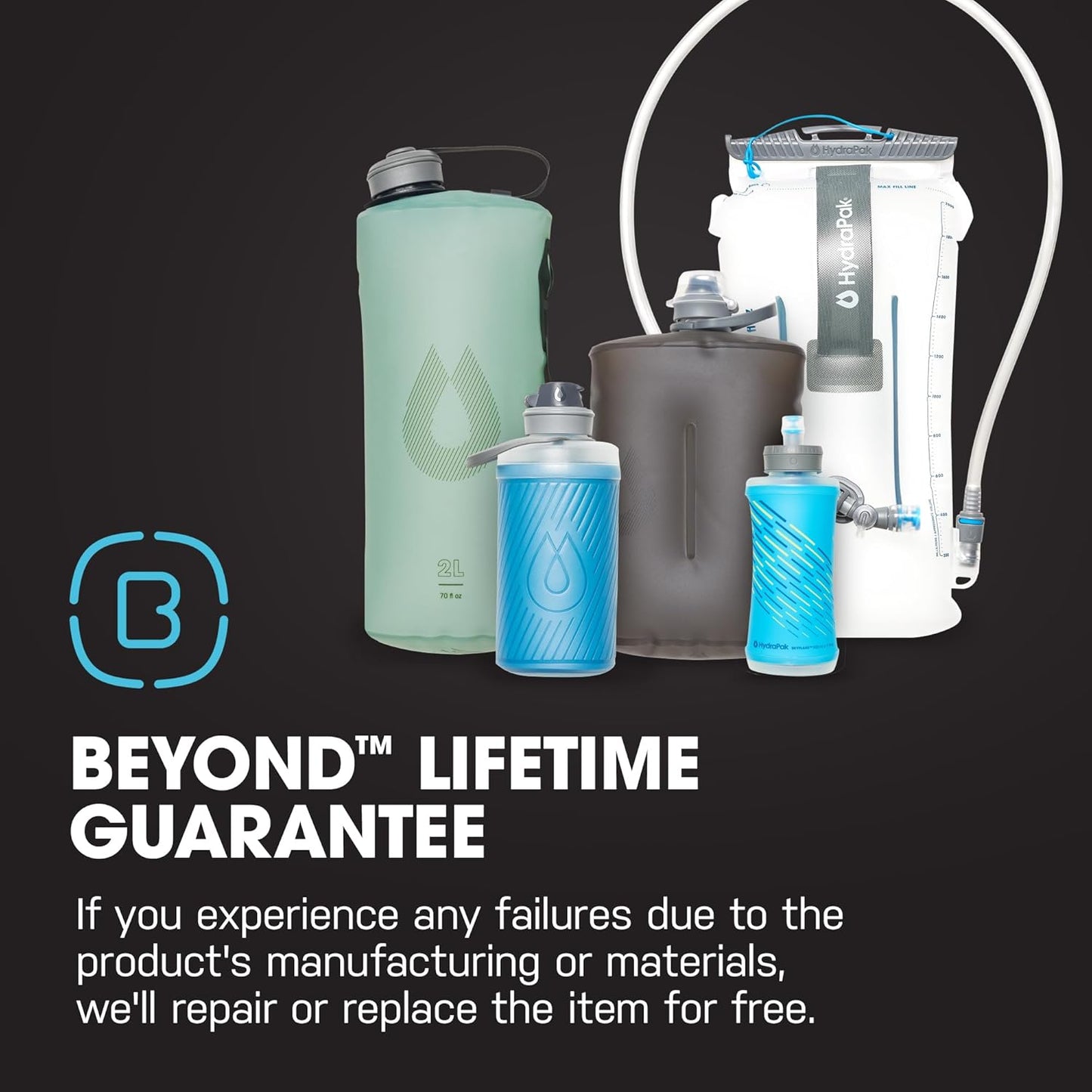 HydraPak SoftFlask - Collapsible Nutrition Flask (150ml or 250ml) - BPA Free, Easy Open Cap, Foldable, Lightweight
