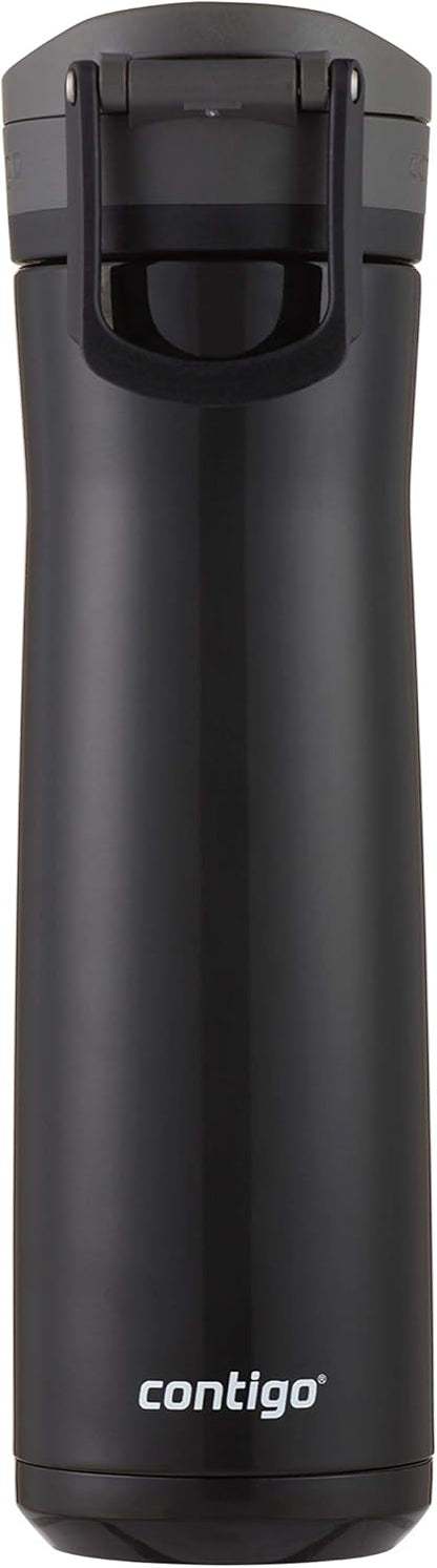 Contigo Jackson Chill 2.0, Vacuum-Insulated Stainless Steel Water Bottle with Secure Lid, Leak-Proof Travel Friendly, 20oz Capacity, Blueberry Color, Keeps Drinks Cold for 12 Hours