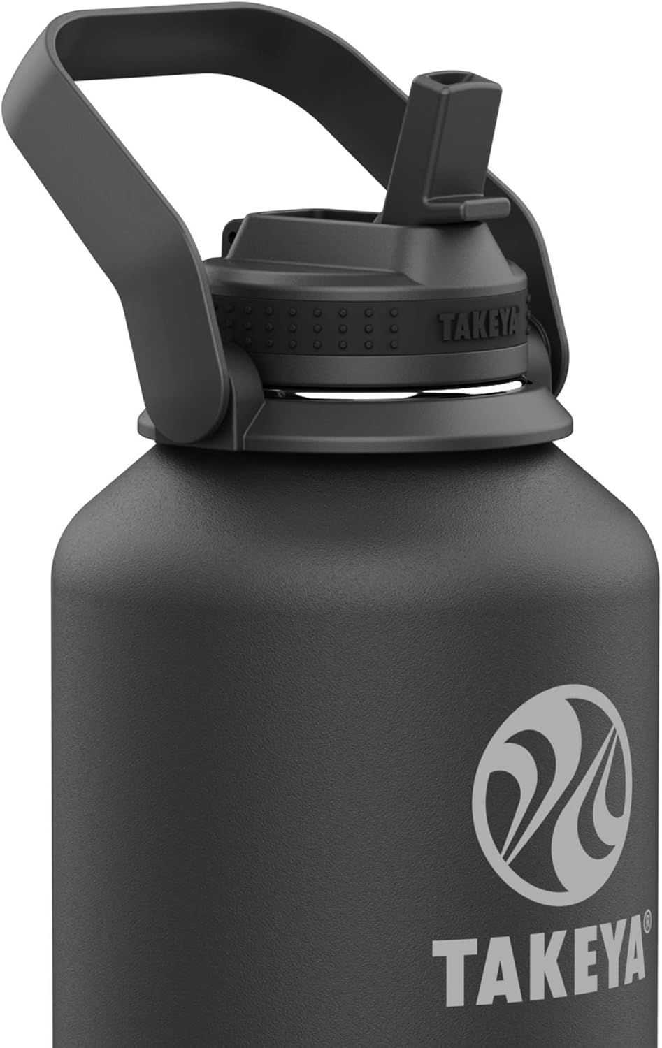 Takeya Pickleball Stainless Steel Insulated Water Bottle with Choice of Lid and Carry Handle, 32 Ounce, Dropshot Teal