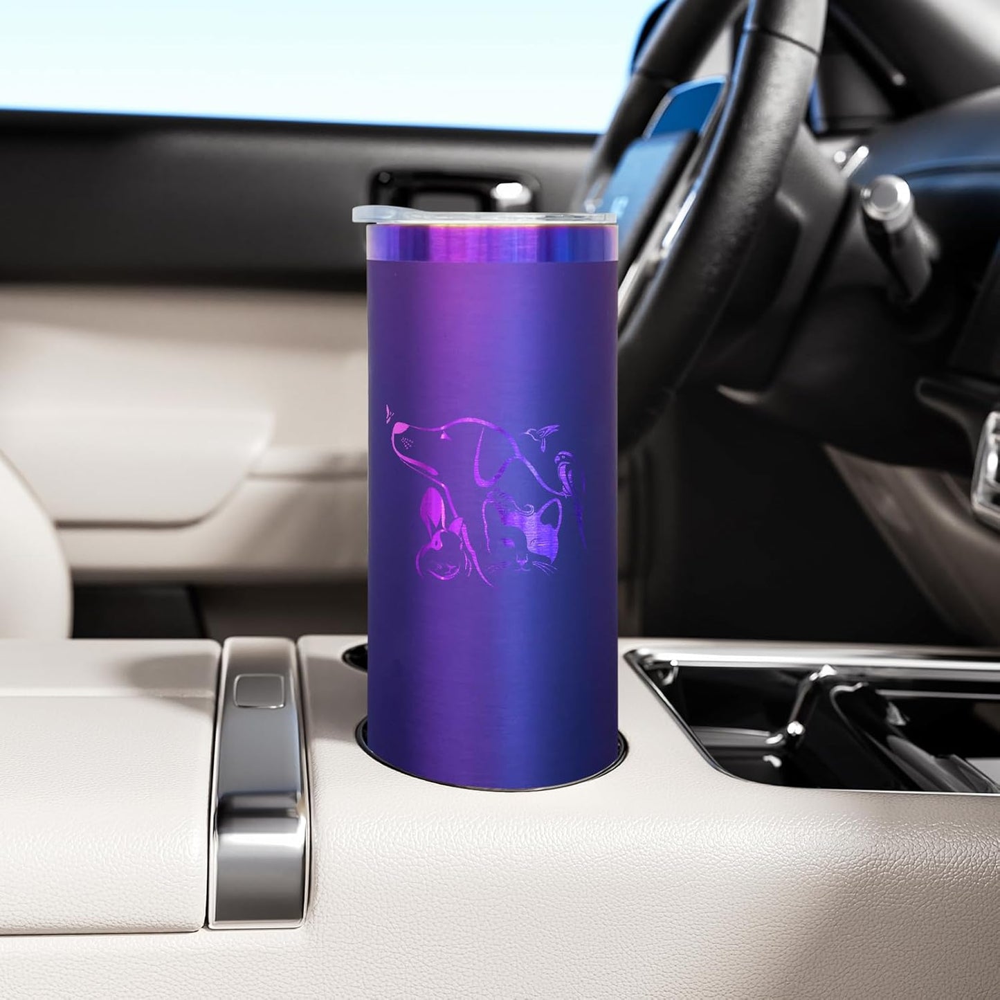20 oz Skinny Tumblers Bulk, Stainless Steel Insulated Tumbler with Lids and Straws, Slim Double Wall Powder Coated Travel Coffee Mugs Reusable Cup for Hot Cold Drinks (Black,1 pack)