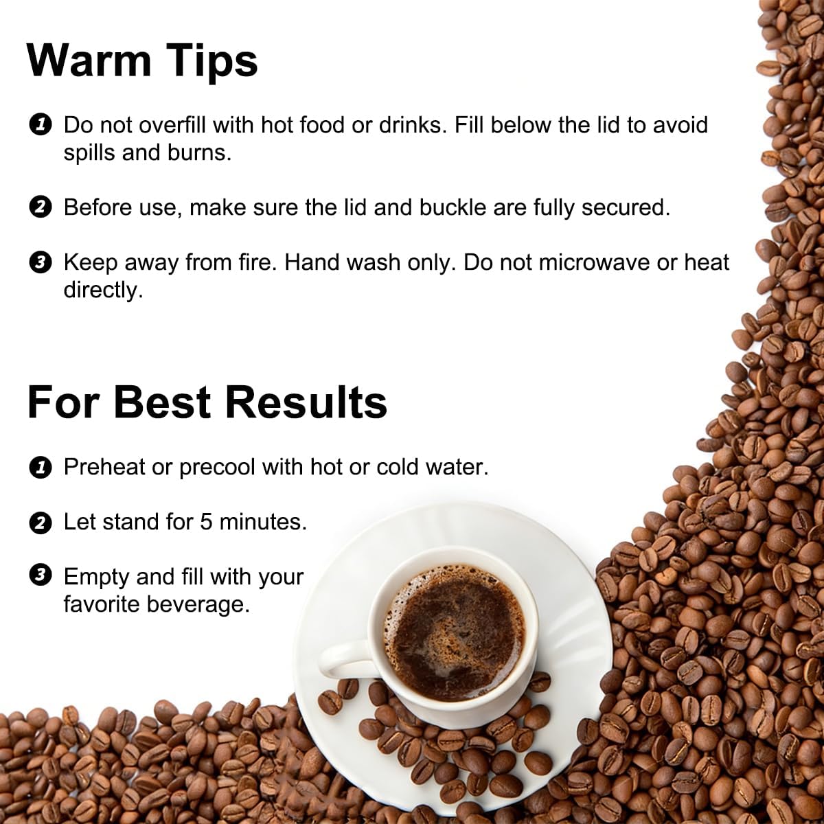 17oz Double Wall Stainless Steel Vacuum Insulated Travel Mug, Spill-Proof & Leak-Proof Coffee Mug, BPA-Free Reusable Coffee Cup for Hot & Cold Drinks, Black (Black)