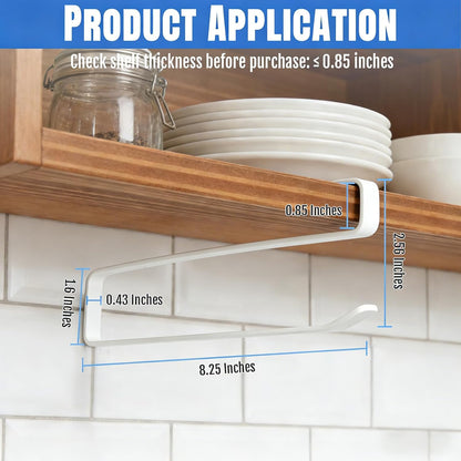 2 Pack Tumbler Lid Organizer, Versatile Cup & Water Bottle Lid Holder, Upgraded Kitchen Space Saver & Under Cabinet Storage, No Adhesive or Drilling Needed, Multi-Use Tumbler Lid Holder, Black