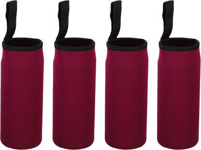PATIKIL Water Bottle Sleeves, Neoprene Insulated Bottle Bag Holder Carrier Pouch with Finger Strap