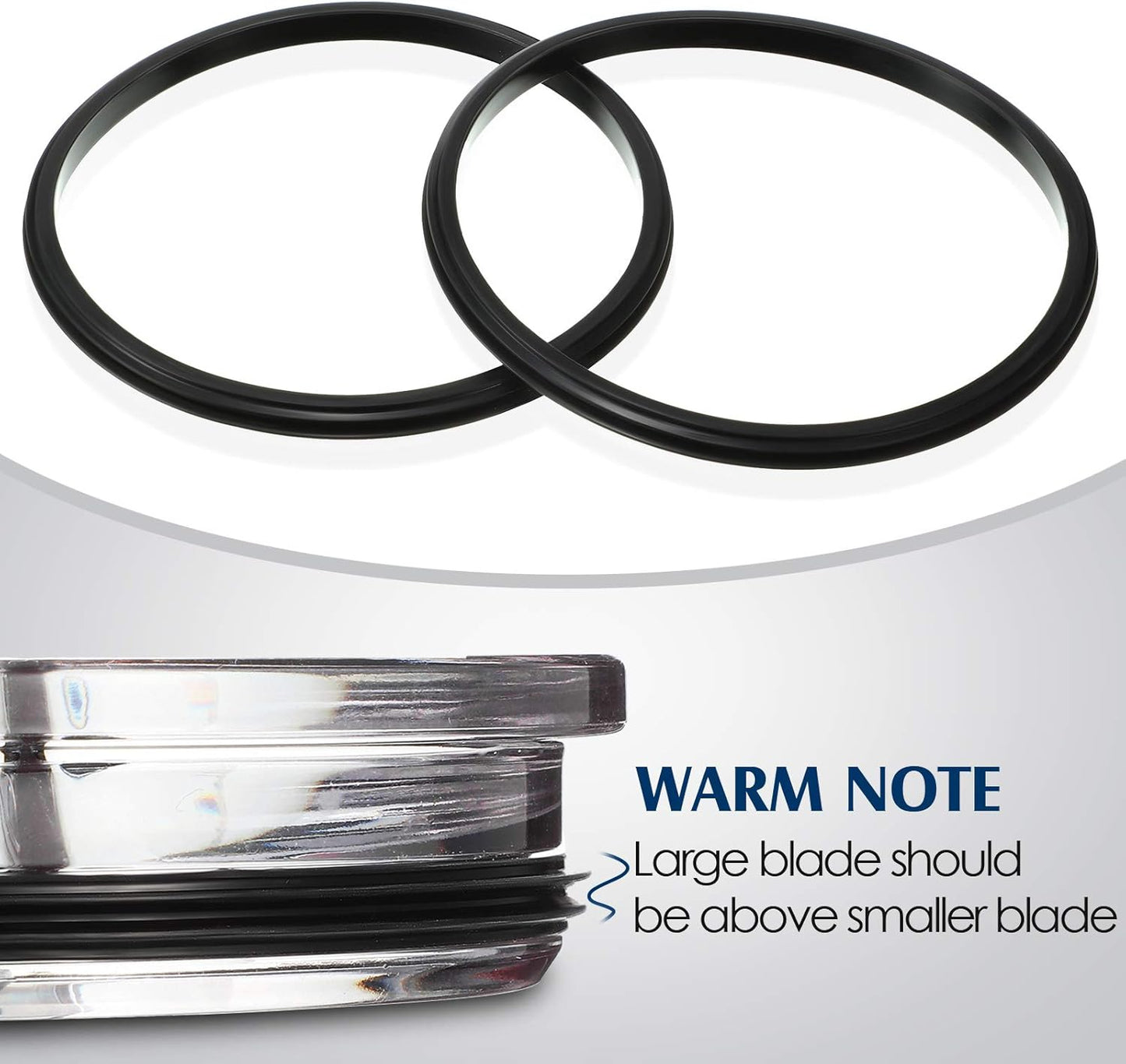 20 oz Replacement Rubber Lid Seals O Shaped Resealable Lid Gaskets for 10, 12, 16 and 20 Ounce Insulated Stainless Steel Tumblers (4 Pieces)